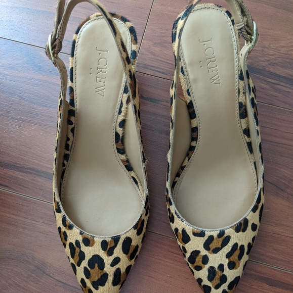 Jcrew Leopard Kitten Heels - Picture 1 of 2